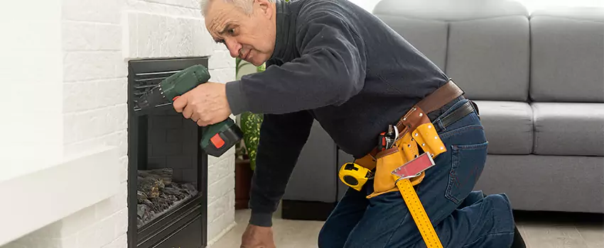 New Indoor Fireplace Installation in Muskego, Wisconsin