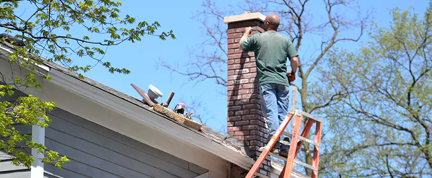 Vinyl and PVC Chimney Flashing Installation in Muskego, WI