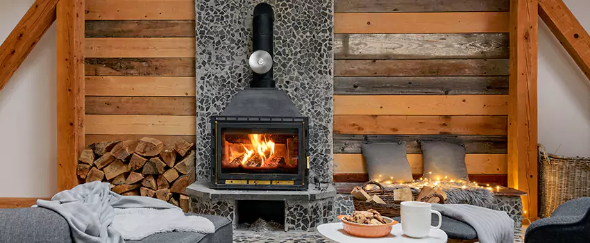 Thelin Hearth Products Direct Vent Gas Stove Fireplace Inspection in Muskego, Wisconsin